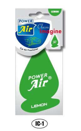 POWER Air - papírový osvěžovač vzduchu IMAGINE CLASSIC Lemon