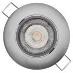 LED bodové svítidlo SIMMI stříbrné, kruh 5W neu...