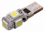 Žárovka 5 SMD LED 12V T10 s rezistorem CAN-BUS ...