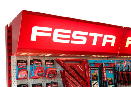 Světelný panel FESTA červený 1m !OBJ!