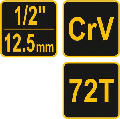 Ráčna 1/2" 250 mm vyhnutá poplastovaná