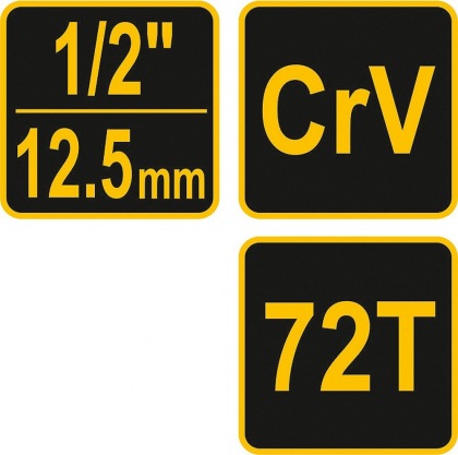 Ráčna 1/2" 250 mm vyhnutá poplastovaná