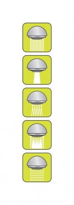 Sprchová hlavice 5 funkcí FALA Delta