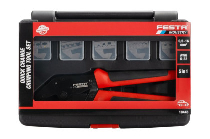 Kleště lisovací / krimplovací FESTA INDUSTRY s výměnnými čelistmi