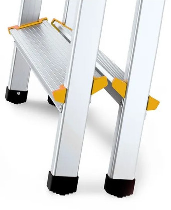 Hliníkové štafle oboustranné, 2x6 stupňů, 2,83 m, max. zátěž 150 kg