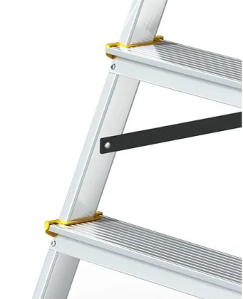 Hliníkové štafle oboustranné, 2x6 stupňů, 2,83 m, max. zátěž 150 kg