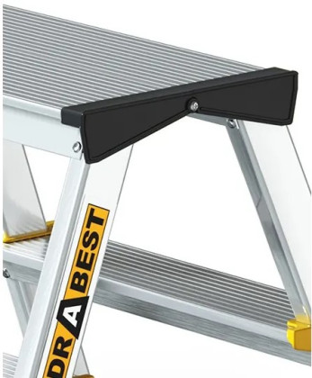 Hliníkové schůdky oboustranné, 2x3 stupně, 2,2 m, max. zátěž 150 kg