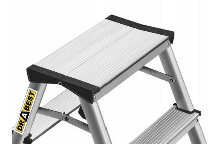 Hliníkové schůdky oboustranné, 2x3 stupně, 2,2 m, max. zátěž 150 kg