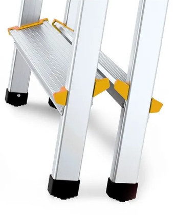 Hliníkové schůdky oboustranné, 2x3 stupně, 2,2 m, max. zátěž 150 kg