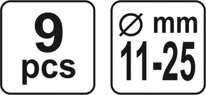 Sada univerzální pro nastavení spojky 9ks 11-25mm