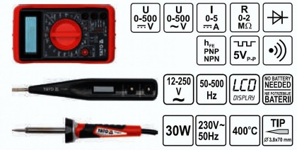 Sada elektro nářadí 68 ks kufřík