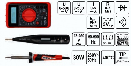 Sada elektro nářadí 68 ks kufřík