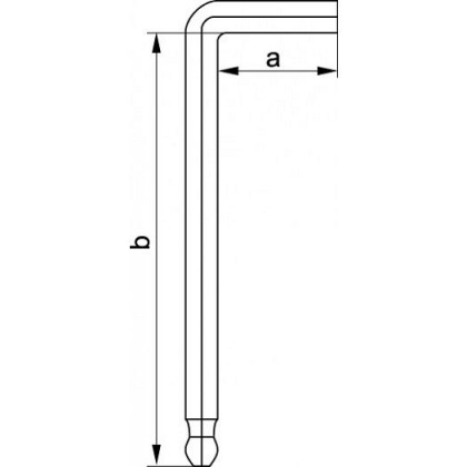 Klíč imbusový 10.0 mm 6 ks