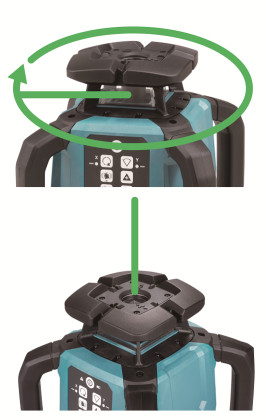 Aku automatický stavební laser, zelený