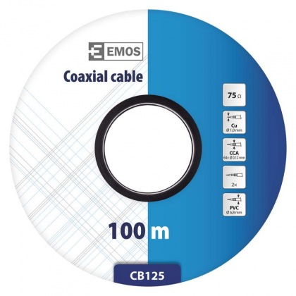 Koaxiální kabel CB125, 100m