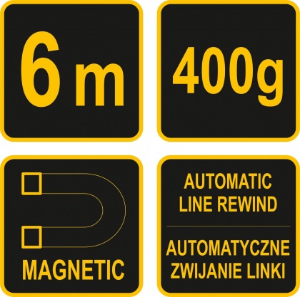 Olovnice magnetická 400 g 6m