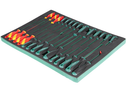 Šroubováky a VDE šroubováky v pěnové výplni, 28 ks - AH2347