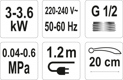 Baterie umyvadlová s elektrickým ohřívačem vody