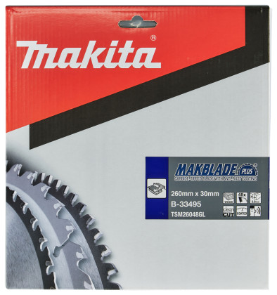 kotouč pilový dřevo MAKBLADEplus 260x2.8x30mm 48Z = old B-09824
