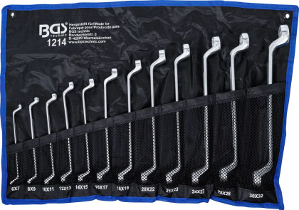 Sada očkových klíčů, 6 x 7 - 30 x 32 mm, 12 ks, BGS 1214