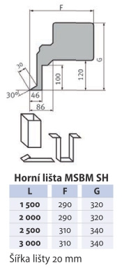 Ohýbačka plechu MSBM 2020-25 SH