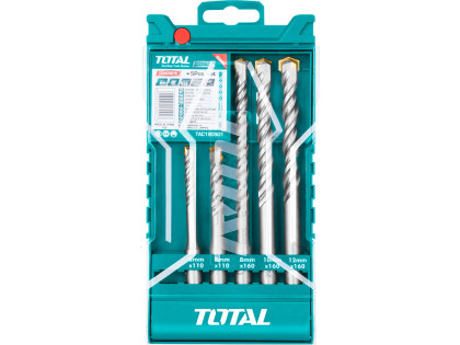 Vrtáky do betonu, sada 5sk, SDS plus, industrial