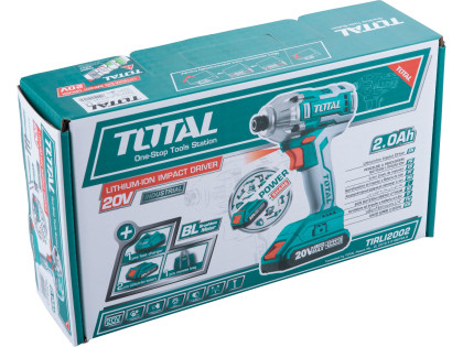 Utahovák rázový AKU 1/4', brushless, 20V Li-ion (2x), 2000mAh, industrial