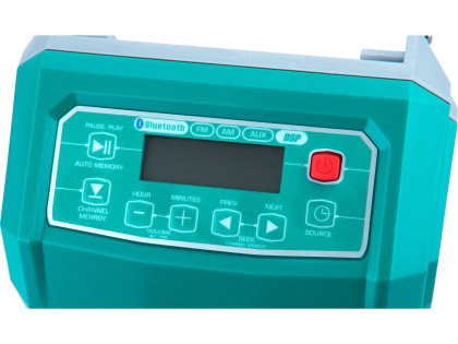 Rádio AKU, 20V Li-ion, 2000mAh, bez baterie a nabíječky, industrial