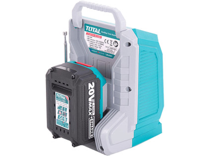 Rádio AKU, 20V Li-ion, 2000mAh, bez baterie a nabíječky, industrial