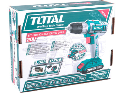 Vrtací šroubovák aku, 20V Li-ion (1x), 2000mAh