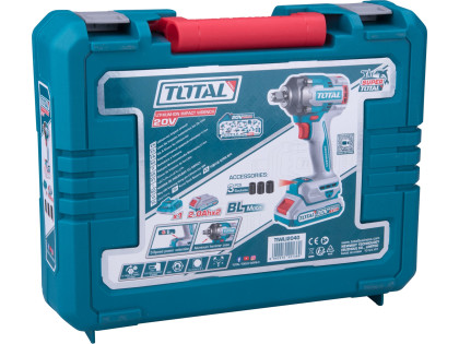 Utahovák rázový AKU 1/2', brushless, 400Nm, 20 V Li-ion  (2x), industrial