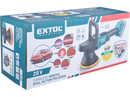 Leštička orbitální aku SHARE20V, 150mm, BRUSHLESS, 2Ah