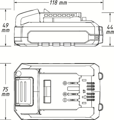 Akumulátor 18V, 2,5Ah, Li-Ion - Hazet 9500-025