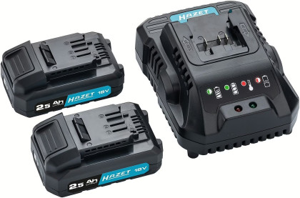 Aku vrtačka se 2 Akumulátory 18V 5 Ah + rychlonabíječka - Hazet 9530-1/4