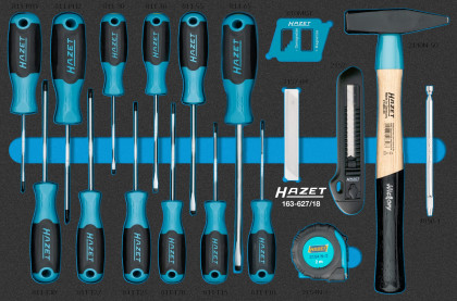 Dílenský vozík Hazet s profi nářadím, 187 ks - HA270767