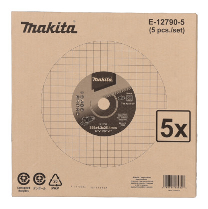kotouč řezný ocel 355x4.3x25.4, 5ks