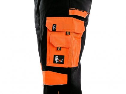 Kalhoty do pasu CXS SIRIUS BRIGHTON, černo-oranžová,