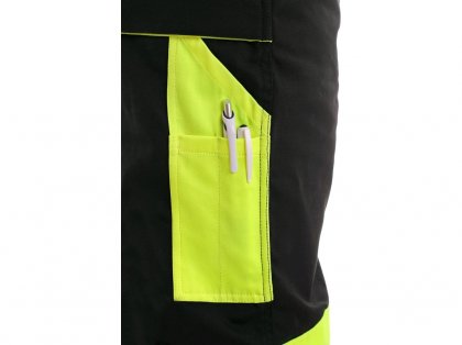 Kalhoty do pasu CXS SIRIUS BRIGHTON, zimní, pánské, černo-žluté,