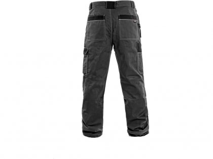 Kalhoty do pasu CXS ORION TEODOR, 170-176cm, pánské, šedo-černé,