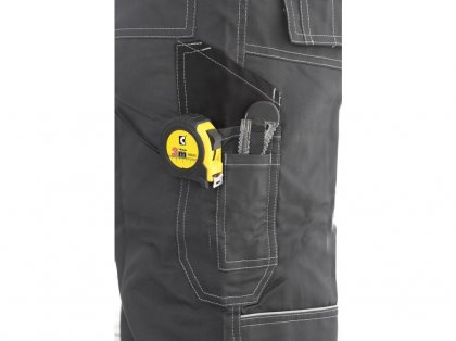Kalhoty do pasu CXS ORION TEODOR, 170-176cm, pánské, šedo-černé,