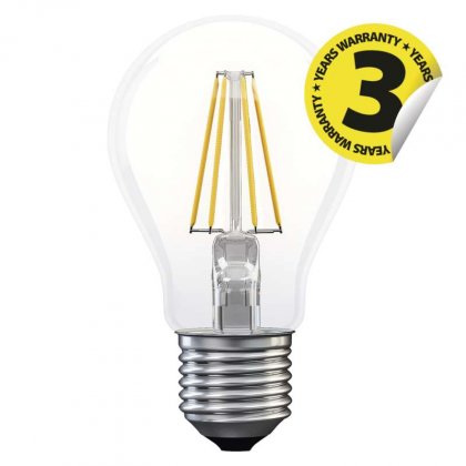 LED žárovka Filament A60 4W E27 neutrální bílá