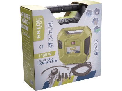 II. JAKOST kompresor bezolejový, 1100W