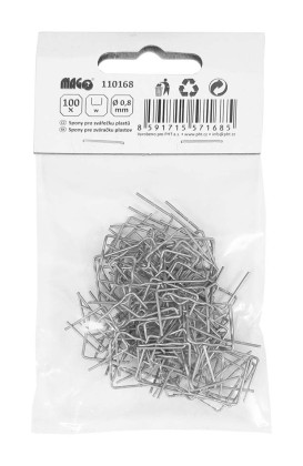Spony pro svářečku plastů (w) 0,8 mm - 100 ks