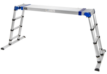 Hliníková pracovní plošina, teleskopická, délka 152-261 cm - AHProfi