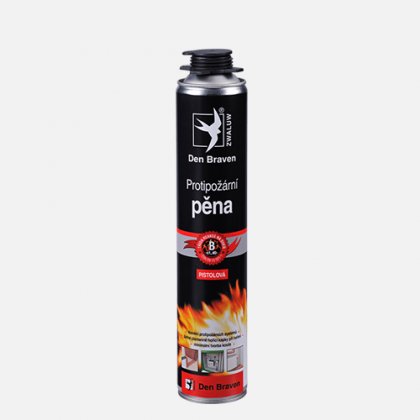 Den Braven - Protipožární pěna, pistolová dóza 750 ml, červená