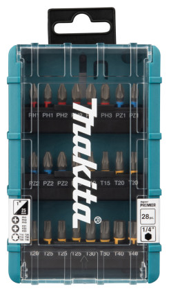 sada bitů 1/4" Impact Premier, 28 ks v plastovém obalu