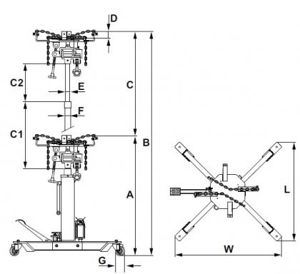 Zvedák agregátů OMEGA LIFT 42001