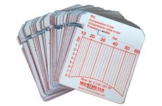Zapisovací štítky 10-60 bar pro registrační kompresiometr MotoMeter Diesel