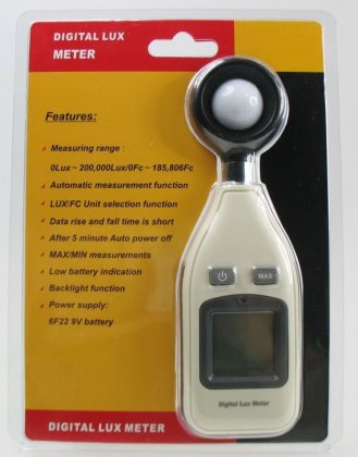 Digitální luxmetr / přístroj pro měření intenzity osvětlení GM1010