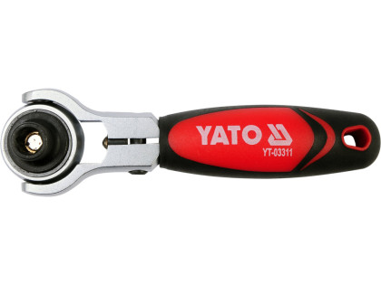 Ráčna 1/4" 115 mm kombinovaná s otočnou hlavicí